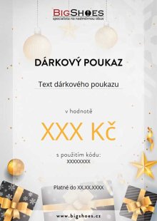 Dárkový poukaz vánoční bílý