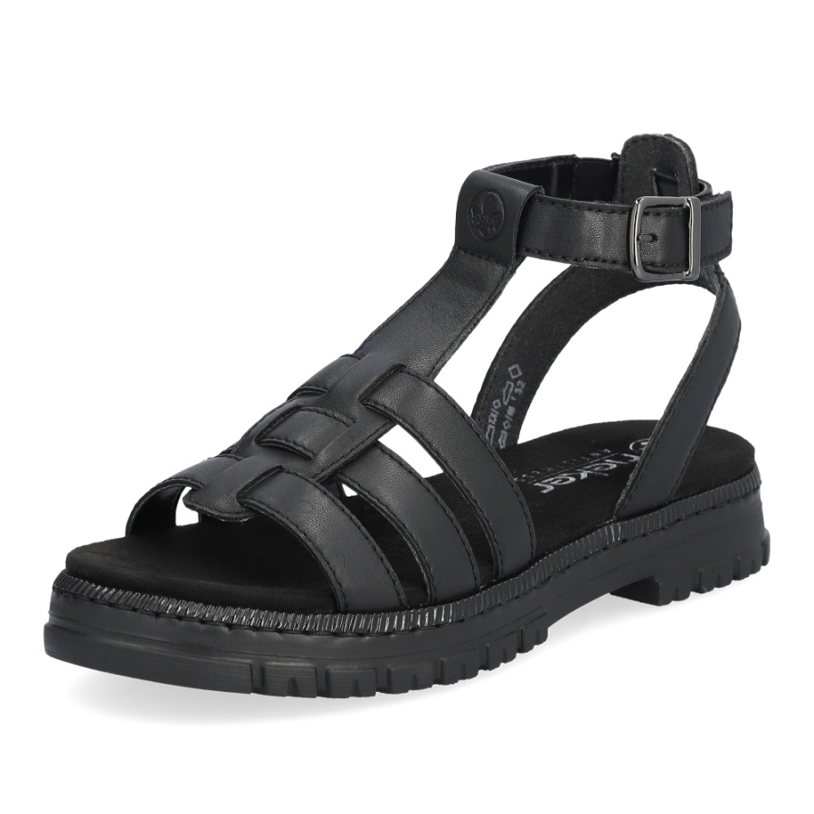Dámské sandály RIEKER RIE-10204197-S4 černá