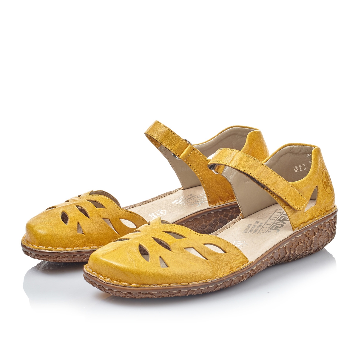 detail Dámské sandály RIEKER RIE-1018084-S2 žlutá