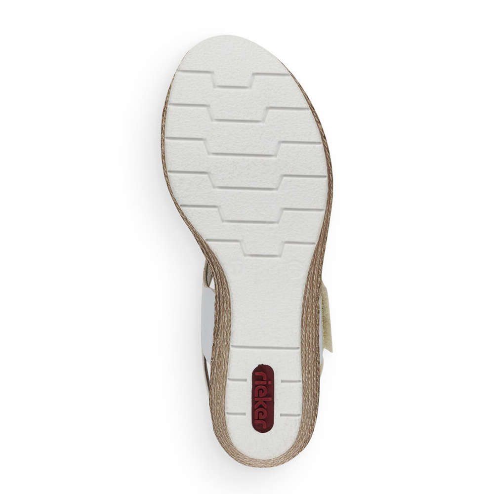 detail Dámské sandály RIEKER RIE-10200254-S1 bílá