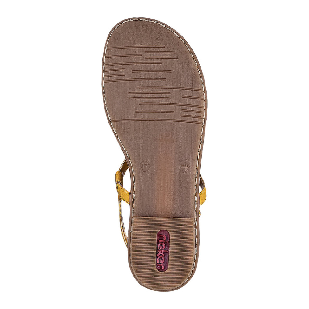 detail Dámské sandály RIEKER RIE-10200284-S1 žlutá