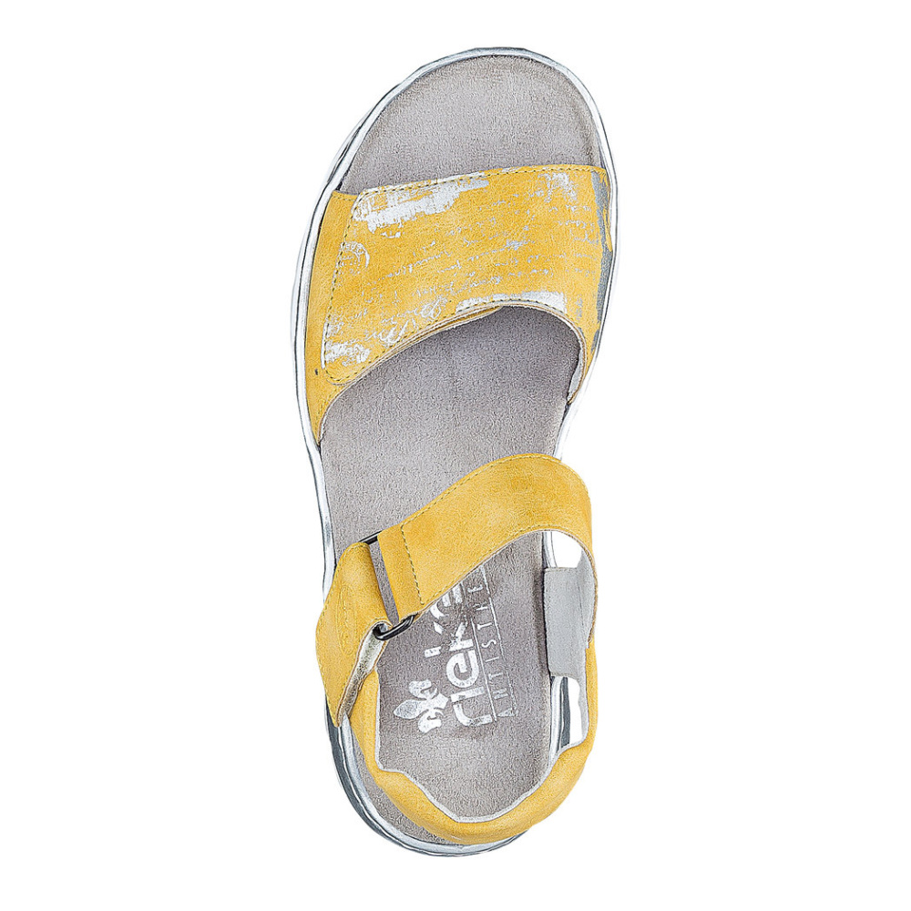 detail Dámské sandály RIEKER RIE-10200311-S1 žlutá