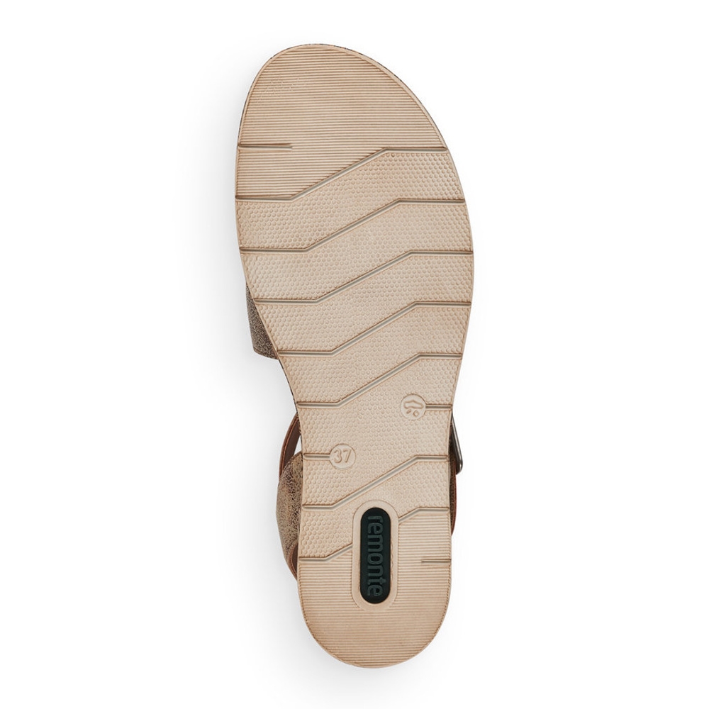 detail Dámské sandály REMONTE RIE-10200355-S2 zlatá
