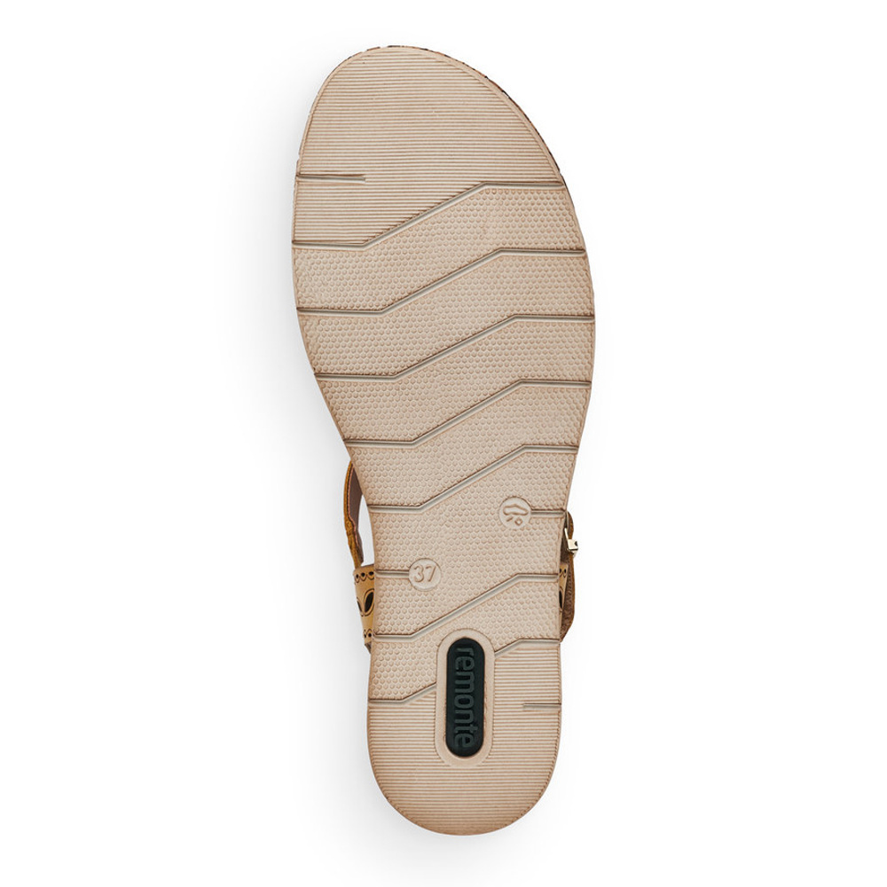 detail Dámské sandály REMONTE RIE-10200357-S1 žlutá