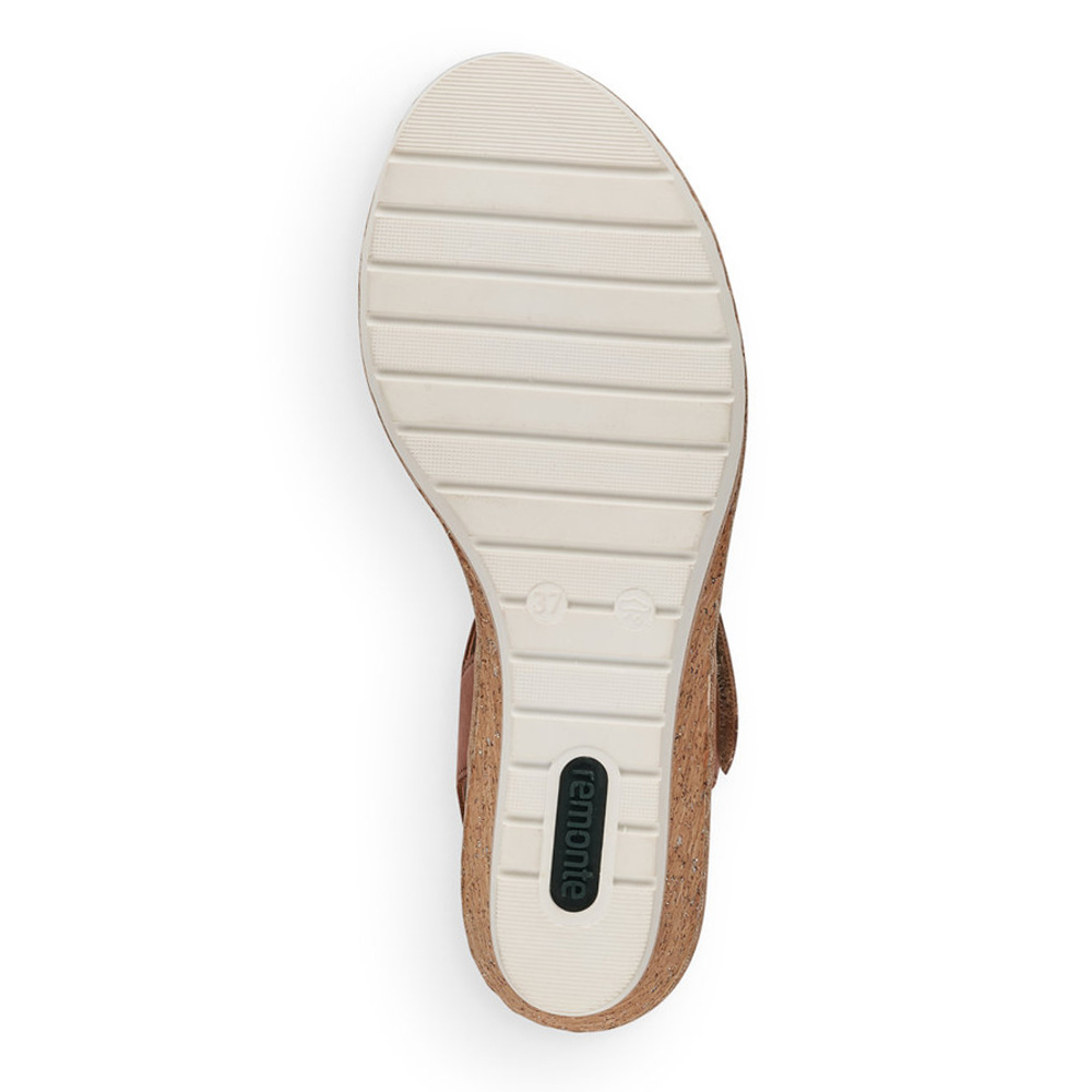 detail Dámské sandály REMONTE RIE-10200408-S2 hnědá
