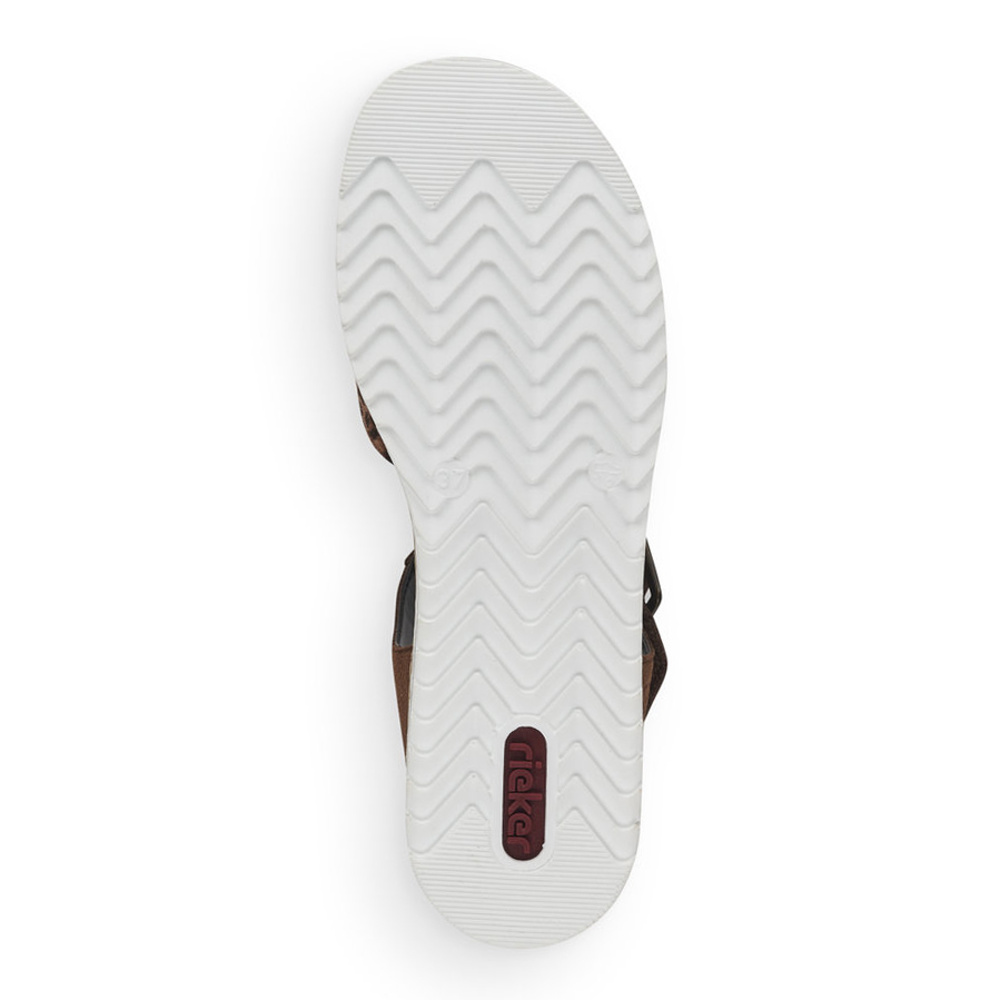 detail Dámské sandály RIEKER RIE-10200441-S1 hnědá