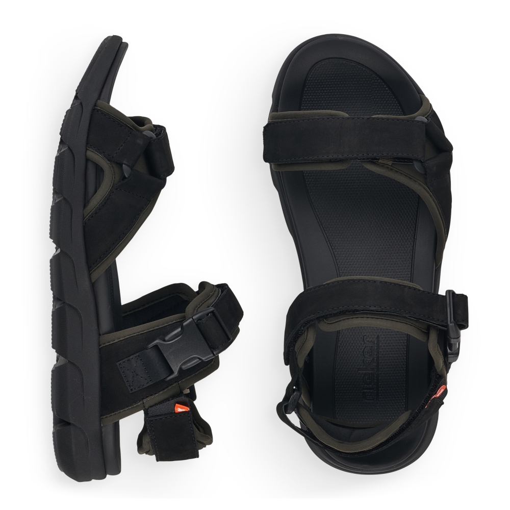 detail Pánské sandály RIEKER RIE-10200955-S2 černá
