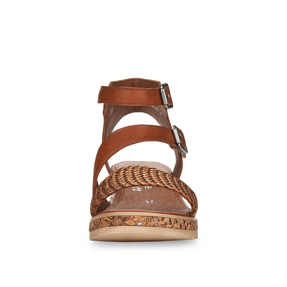 detail Dámské sandály REMONTE RIE-10201077-S2 hnědá