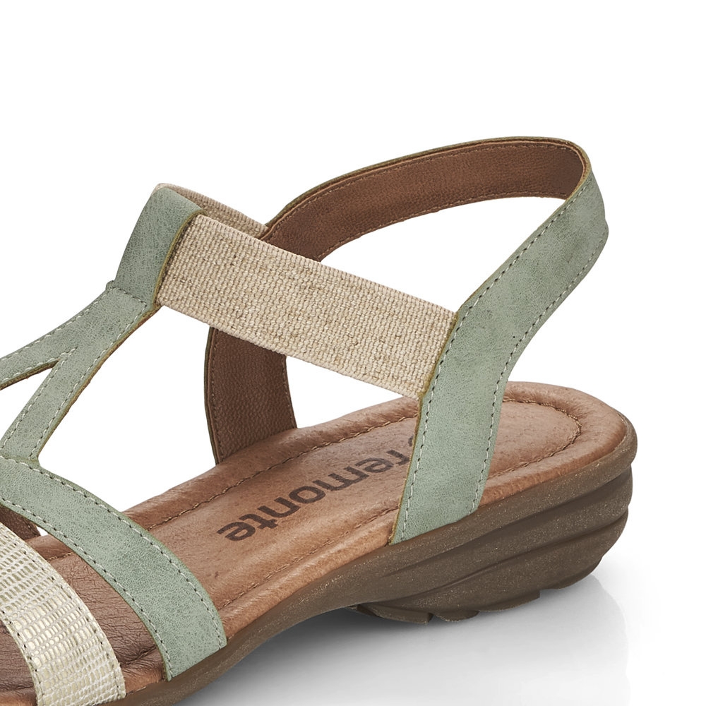 detail Dámské sandály REMONTE RIE-10201151-S2 zelená