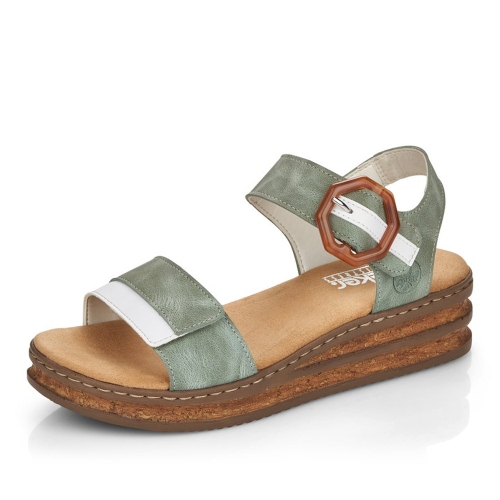 Dámské sandály RIEKER RIE-10201299-S3 zelená