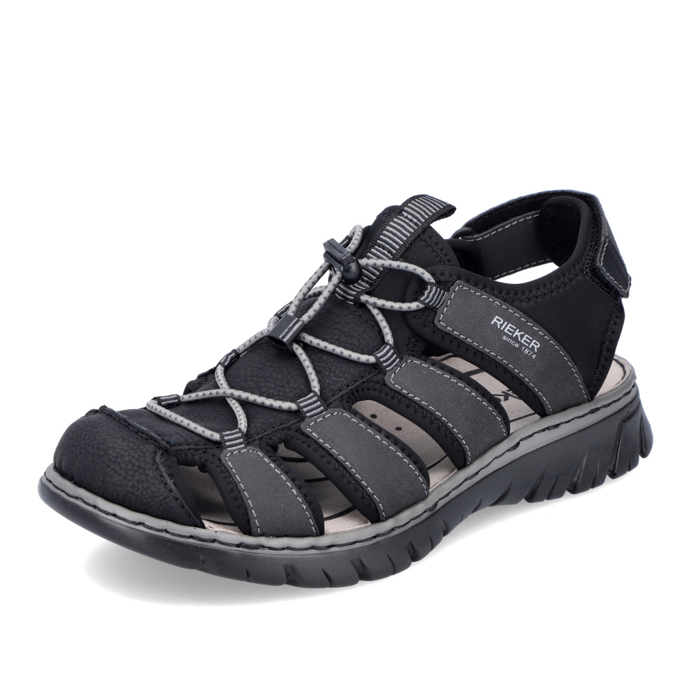 detail Pánské sandály RIEKER RIE-10202065-S4 černá