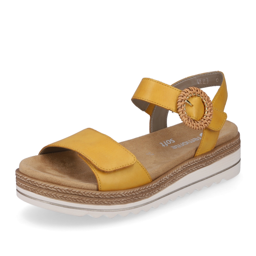 detail Dámské sandály REMONTE RIE-10202190-S3 žlutá