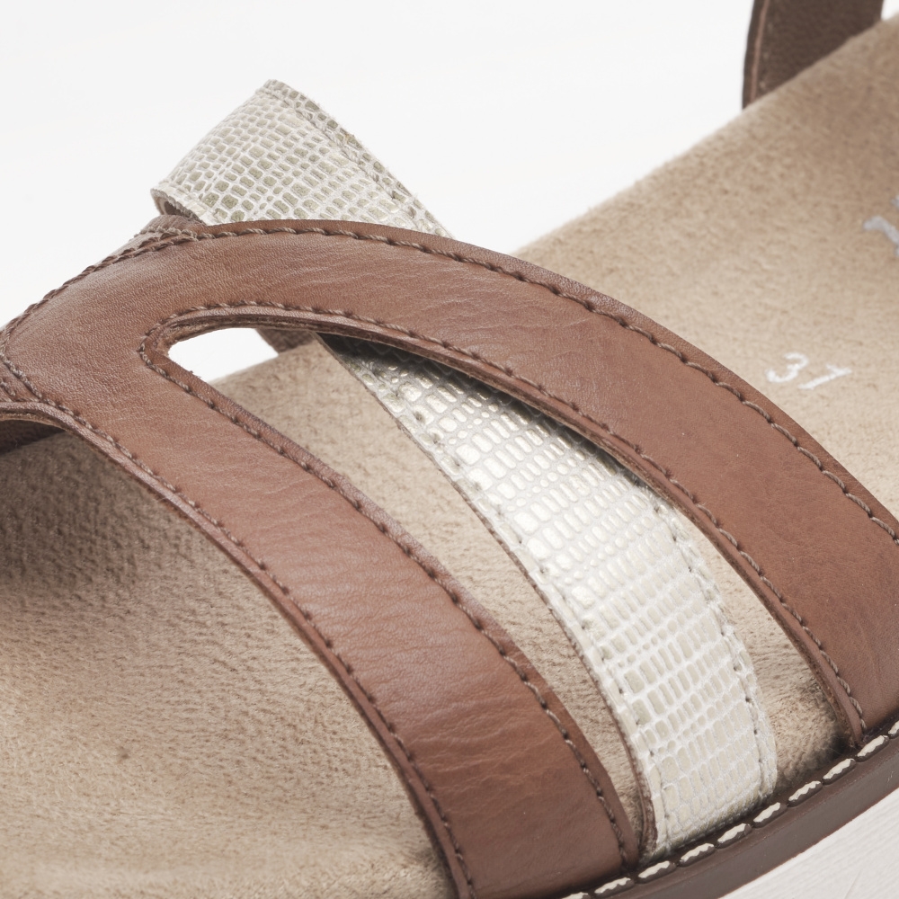 detail Dámské sandály REMONTE RIE-10202197-S3 hnědá