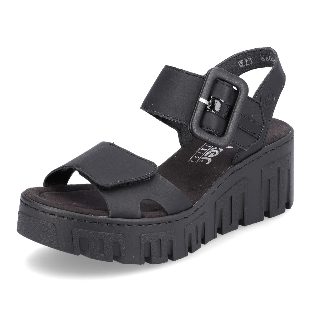 detail Dámské sandály RIEKER RIE-10202455-S4 černá