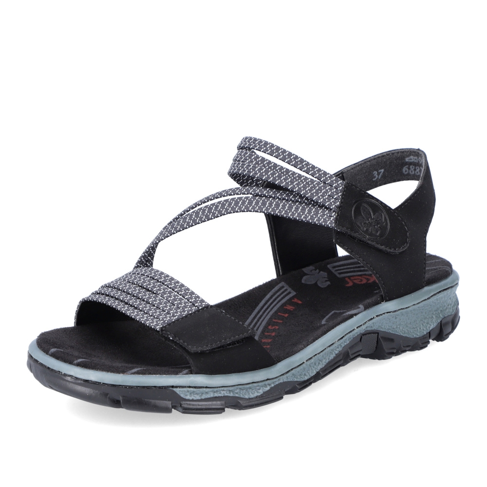 detail Dámské sandály RIEKER RIE-10202474-S4 černá
