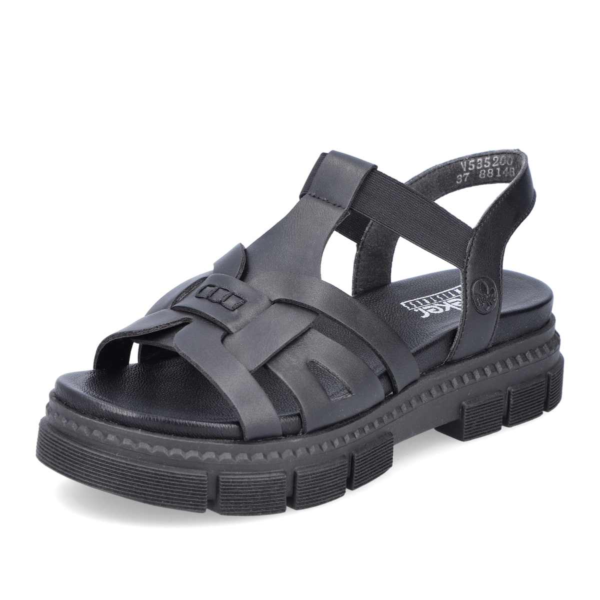 detail Dámské sandály RIEKER RIE-10202540-S4 černá