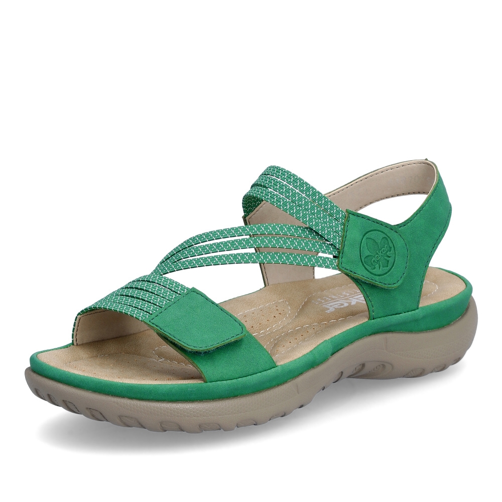 detail Dámské sandály RIEKER RIE-10203910-S4 zelená