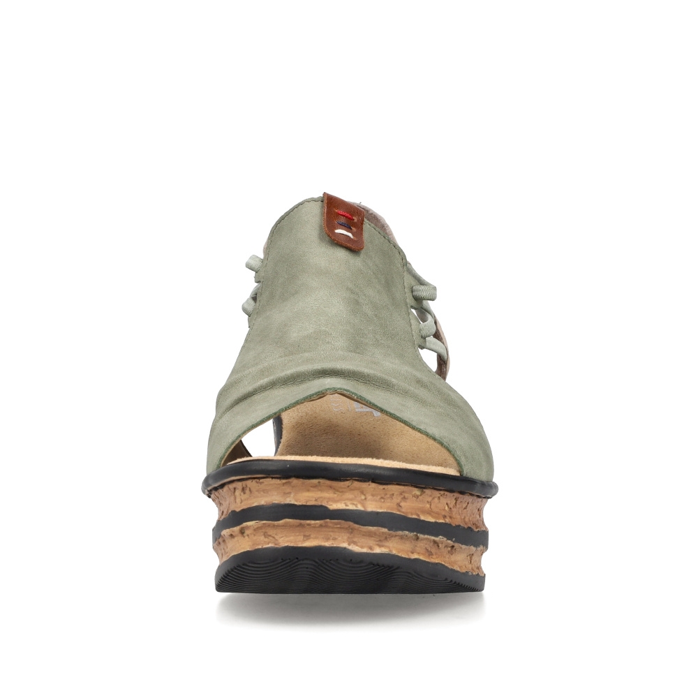 detail Dámské sandály RIEKER RIE-10203934-S4 zelená