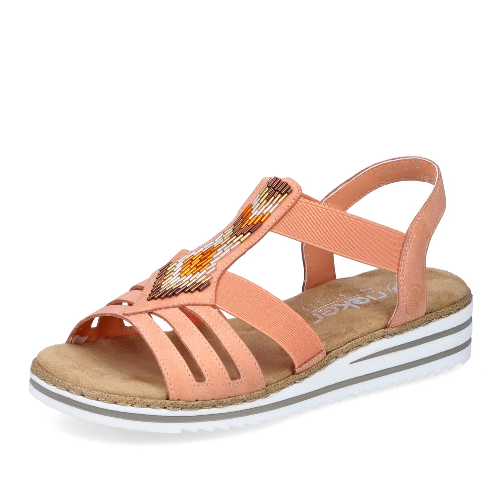 detail Dámské sandály RIEKER RIE-10204026-S4 oranžová
