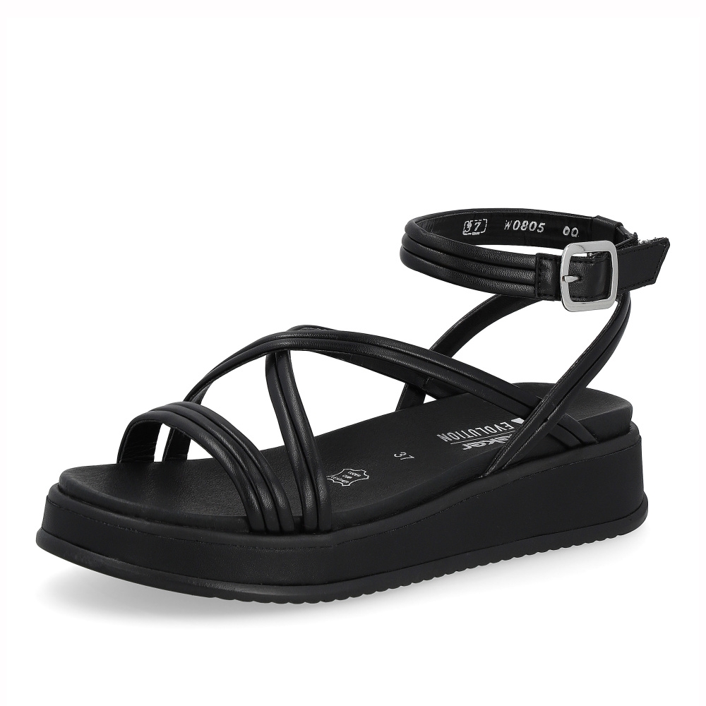 detail Dámské sandály RIEKER RIE-10204075-S4 černá
