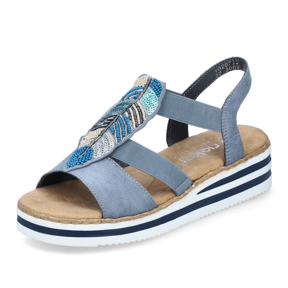detail Dámské sandály RIEKER RIE-10204181-S4 modrá