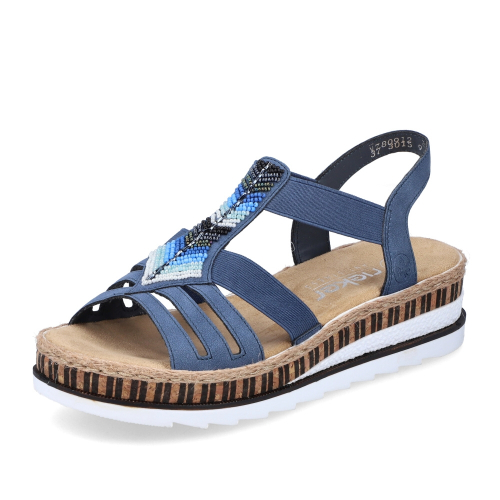 Dámské sandály RIEKER RIE-10204204-S4 modrá