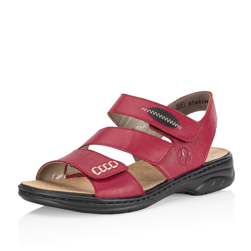 Dámské sandály RIEKER RIE-1026006-S4 červená