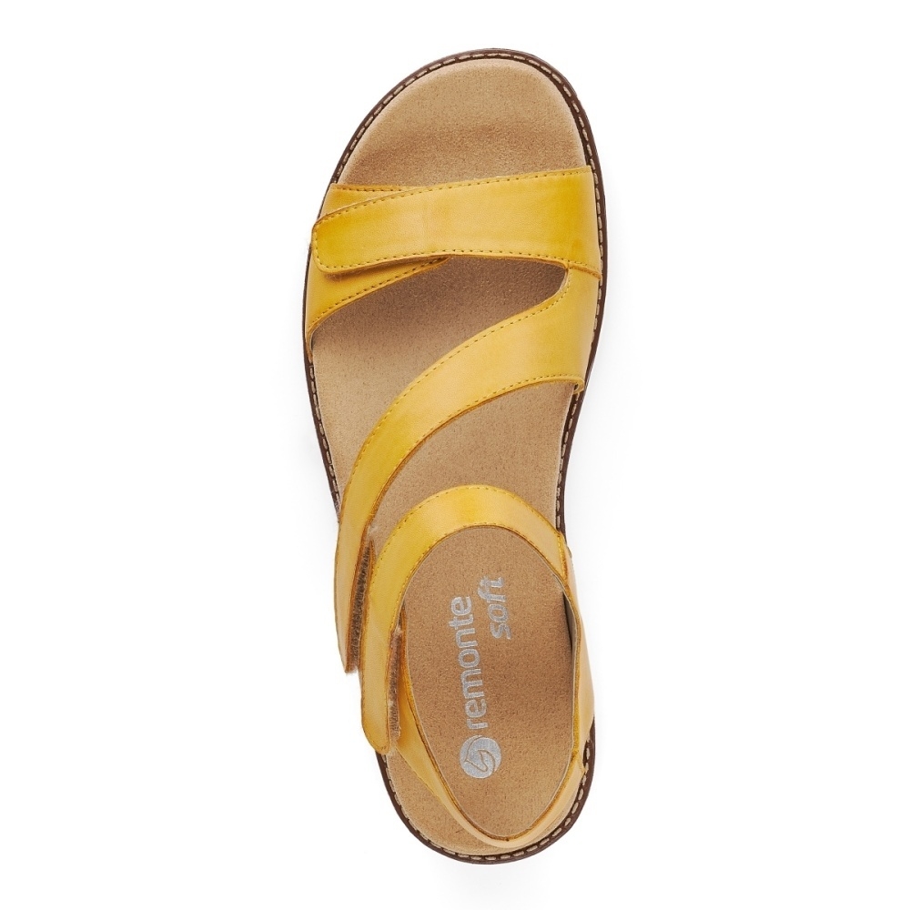 detail Dámské sandály REMONTE RIE-1027415-S2 žlutá