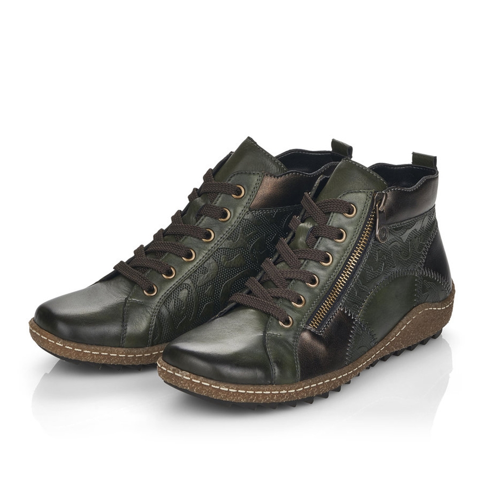 detail Dámská obuv REMONTE RIE-10301641-W1 zelená