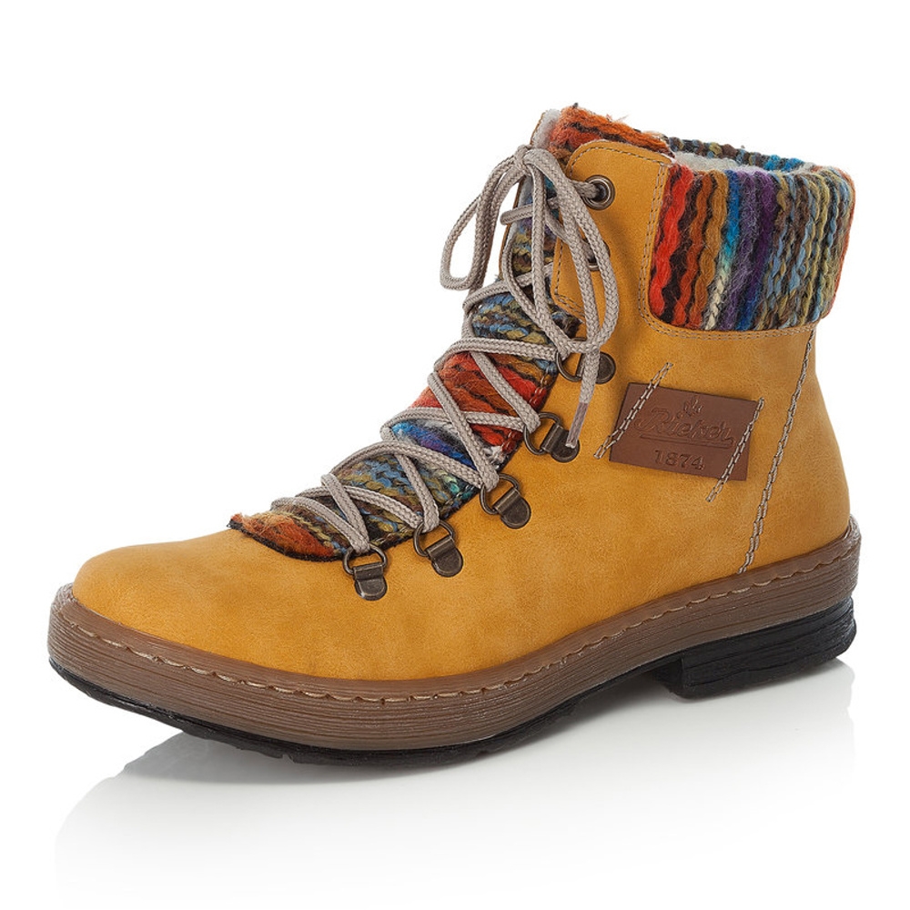 detail Dámská obuv RIEKER RIE-10301757-W3 žlutá