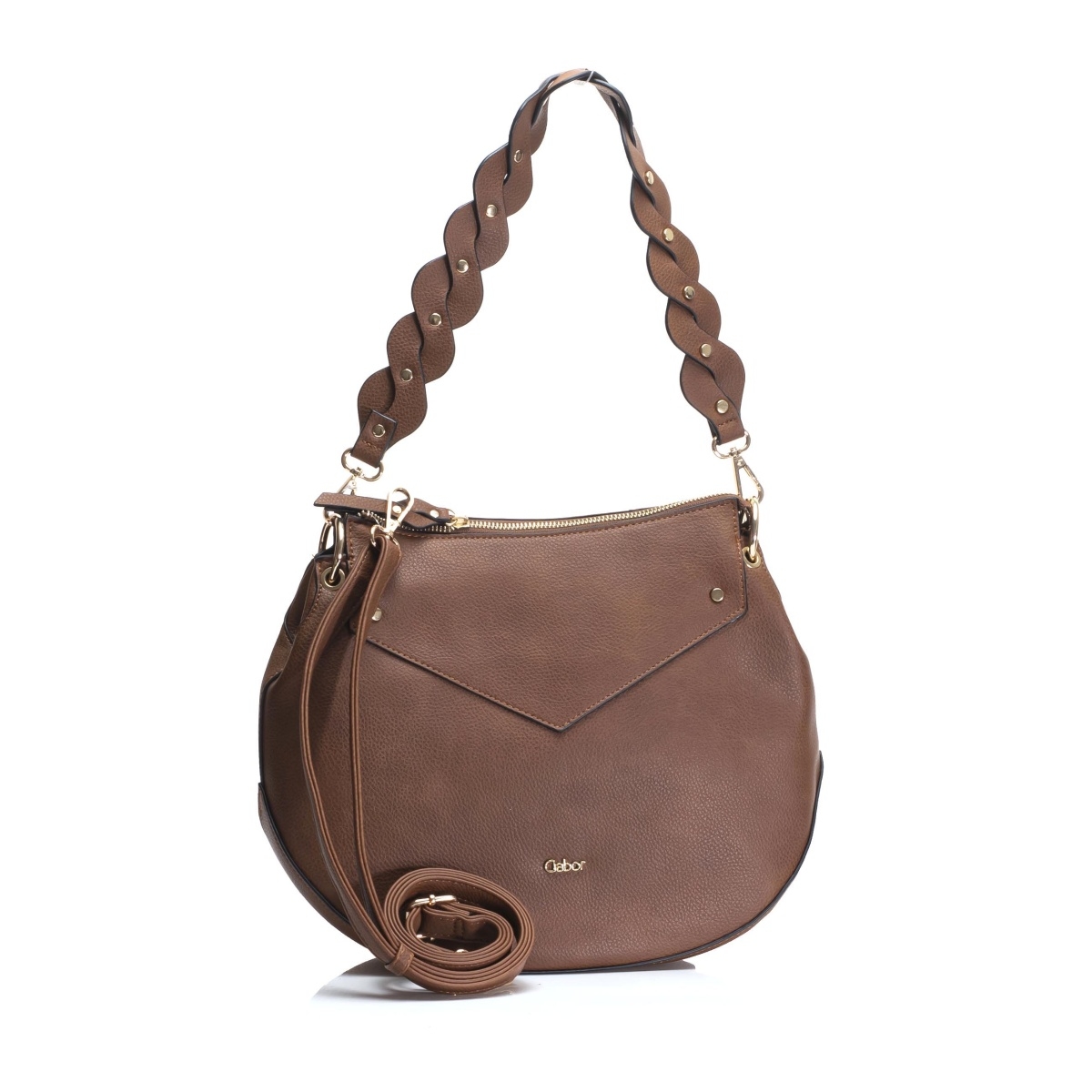 detail Dámská kabelka GABOR 8306-22 COGNAC DIVINA Hobo H/W 9